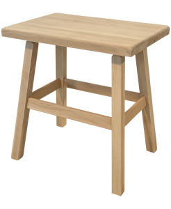 Tabouret bois - Rectangle-main